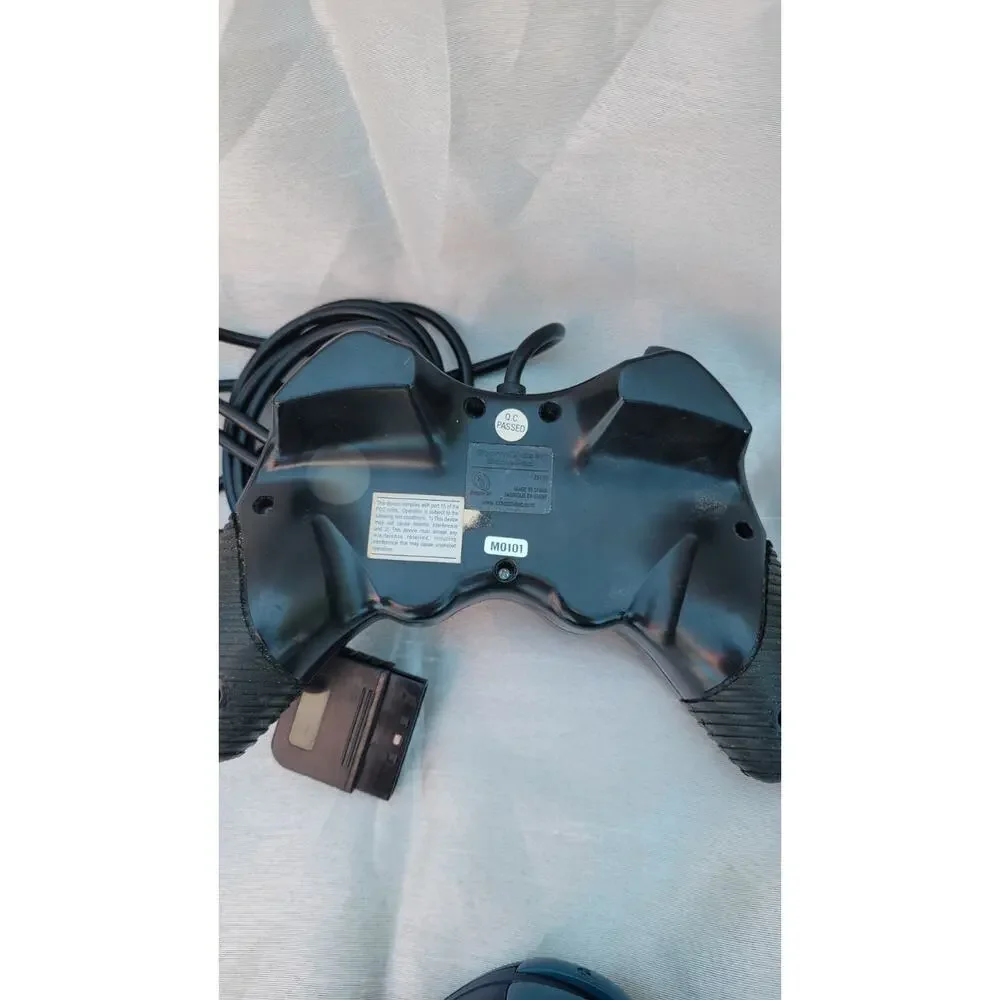 Lot of 3 Vintage Wired Game Controllers Microsoft PS2 USB Untested As-Is
